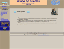 Tablet Screenshot of mundodebilletes.com.ar